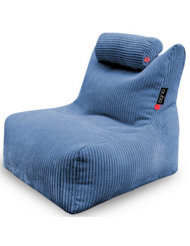 Mini Noa sækkestol til børn i corduroy H60 cm – Blå