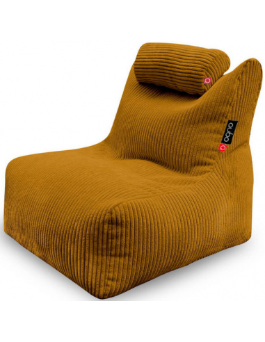 Billede af Mini Noa sækkestol til børn i corduroy H60 cm - Guld