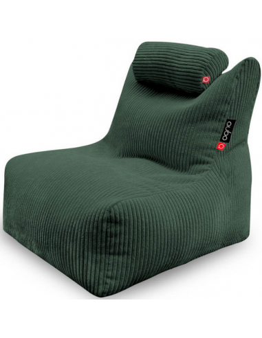 Se Mini Noa sækkestol til børn i corduroy H60 cm - Skovgrøn hos Lepong.dk