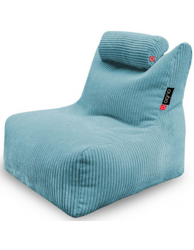 Mini Noa sækkestol til børn i corduroy H60 cm - Lyseblå