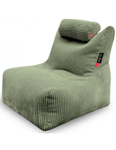 Billede af Mini Noa sækkestol til børn i corduroy H60 cm - Grøn