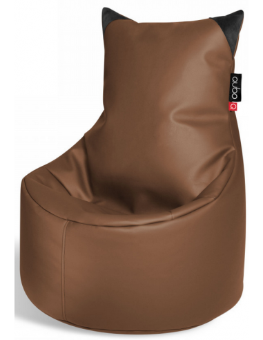 Munchkin sækkestol til børn i pu-læder H75 cm - Brun