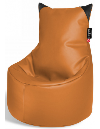 Munchkin sækkestol til børn i pu-læder H75 cm – Lysebrun