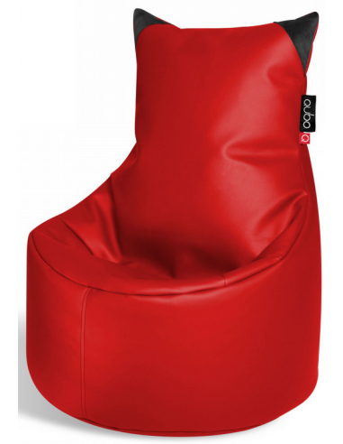 Billede af Munchkin sækkestol til børn i pu-læder H75 cm - Rød