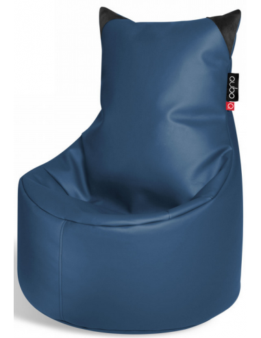 Billede af Munchkin sækkestol til børn i pu-læder H75 cm - Blå