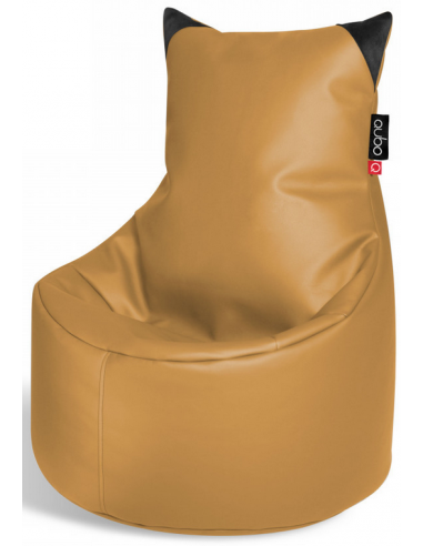Munchkin sækkestol til børn i pu-læder H75 cm – Fersken