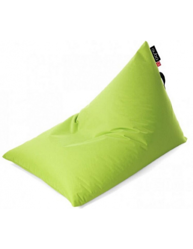 Se Tryangle sækkestol til børn i polyester H60 cm - Neongrøn hos Lepong.dk