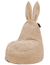 Rabbit sækkestol til børn i fluffy polyester H115 cm - Hvede