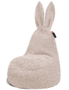 Rabbit sækkestol til børn i fluffy polyester H115 cm - Beige
