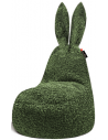 Rabbit sækkestol til børn i fluffy polyester H115 cm - Grøn