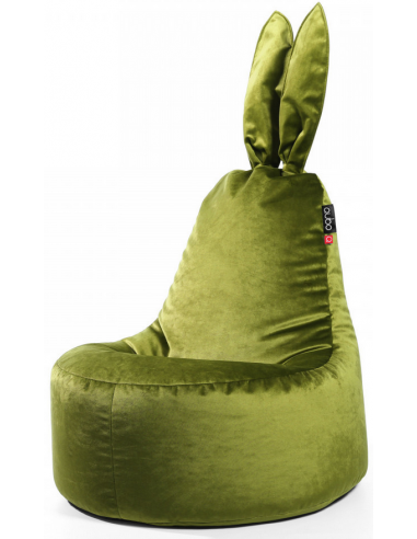 Billede af Rabbit sækkestol til børn i velour H115 cm - Lysegrøn