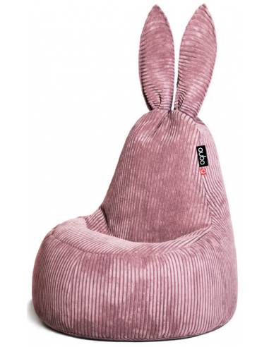 Se Rabbit sækkestol til børn i corduroy H115 cm - Pink hos Lepong.dk