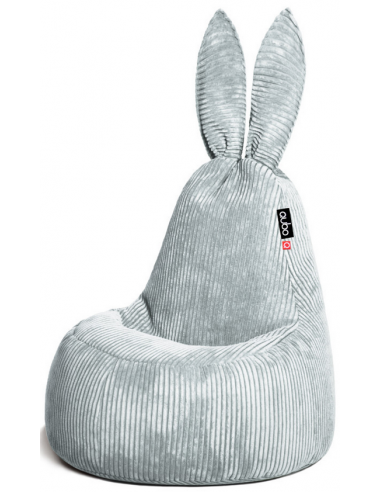 Se Rabbit sækkestol til børn i corduroy H115 cm - Grå hos Lepong.dk