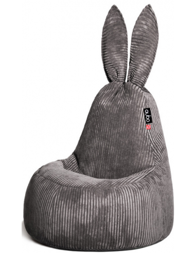 Billede af Rabbit sækkestol til børn i corduroy H115 cm - Mørkegrå