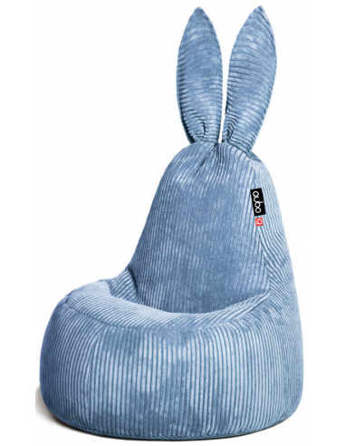Rabbit sækkestol til børn i corduroy H115 cm - Blå