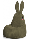 Rabbit sækkestol til børn i corduroy H115 cm - Mosgrøn
