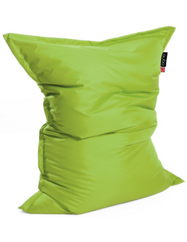Se Modo Pillow 165 sækkestol i polyester 165 x 118 cm - Neongrøn hos Lepong.dk
