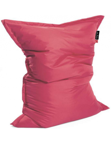 Se Modo Pillow 165 sækkestol i polyester 165 x 118 cm - Hindbær hos Lepong.dk
