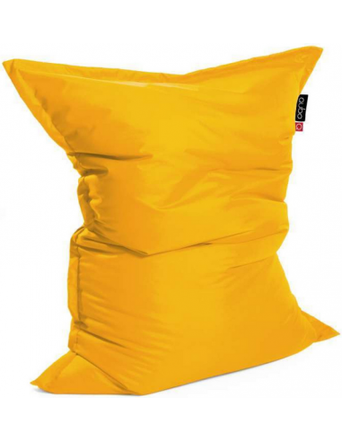 Se Modo Pillow 165 sækkestol i polyester 165 x 118 cm - Gul hos Lepong.dk