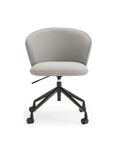 Billede af Add kontorstol i metal og polyester H81 - 91 cm - Sort/Lysegrå