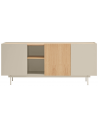 Otto sideboard i metal og melamin B180 cm - Sand/Eg