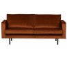 Rodeo 2,5-personers sofa i velour B190 cm - Rust