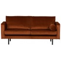 2,5-personers sofa i velour B190 cm - Grå