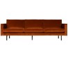 Rodeo 3-personers sofa i velour B277 cm - Rust