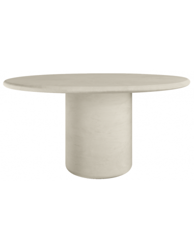 Se Usoo organisk rundt spisebord i mortex Ø140 cm - Stone hos Lepong.dk