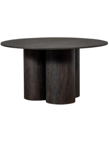 Se OONA rundt spisebord i MDF Ø140 cm - Mørkebrun hos Lepong.dk