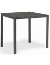 Polo Bar havebord i aluminium og glas 90 x 90 cm - Antracit/Mørkegrå