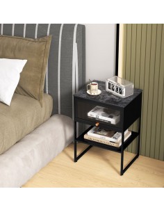 Sengebord med 1 skab i... 2