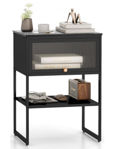 Sengebord med 1 skab i...