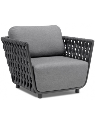 Billede af Hug lounge havestol i aluminium og Couture Max H66 cm - Antracit/Mørkegrå
