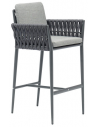 Hug bar havestol i aluminium og Couture Max H104 cm - Antracit/Mørkegrå