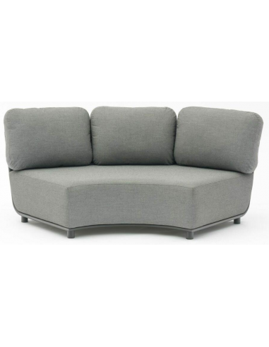 Billede af Hug loungemodul i aluminium og Couture Max 187 x 103 cm - Antracit/Mørkegrå