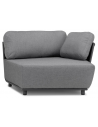 Hug loungemodul i aluminium og Couture Max 126 x 117 cm - Antracit/Mørkegrå