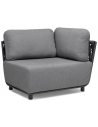 Hug loungemodul i aluminium og Couture Max 104 x 85 cm - Antracit/Mørkegrå