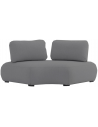 Olala loungemodul i aluminium og Couturetex 194 x 106 cm - Antracit