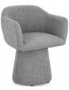 Lottie rotérbar spisebordsstol i polyester H77 cm - Mørkegrå
