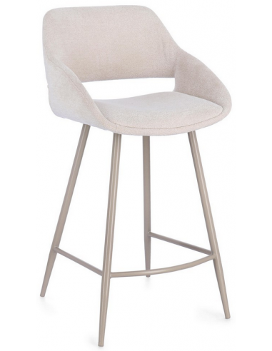 Billede af Florence barstol i metal og polyester H97 cm - Beige