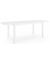 Havebord med udtræk i aluminium 140 - 210 x 77 cm - Hvid