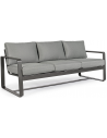 Merrigan loungesofa i aluminium og olefin B194 cm - Charcoal/Mørkegrå