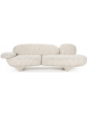 Jayden 3-personers sofa i ruflet polyester B265 cm - Beige