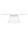 Elin ovalt spisebord i glasfiber og magnesium 250 x 110 cm - Mat hvid