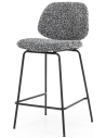 Jon barstol i polyester H95 cm - Sort/Sort meleret