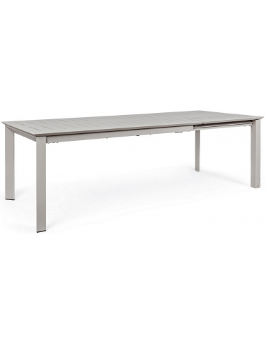 Billede af Konnor havebord med udtræk i aluminium 160 - 240 x 100 cm - Lysegrå