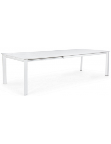 Billede af Konnor havebord med udtræk i aluminium 200 - 300 x 110 cm - Hvid