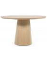Nola rundt spisebord i MDF og egetræsfinér Ø130 cm - Eg