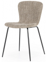 Lass spisebordsstol i metal og polyester H80 cm - Sort/Brun
